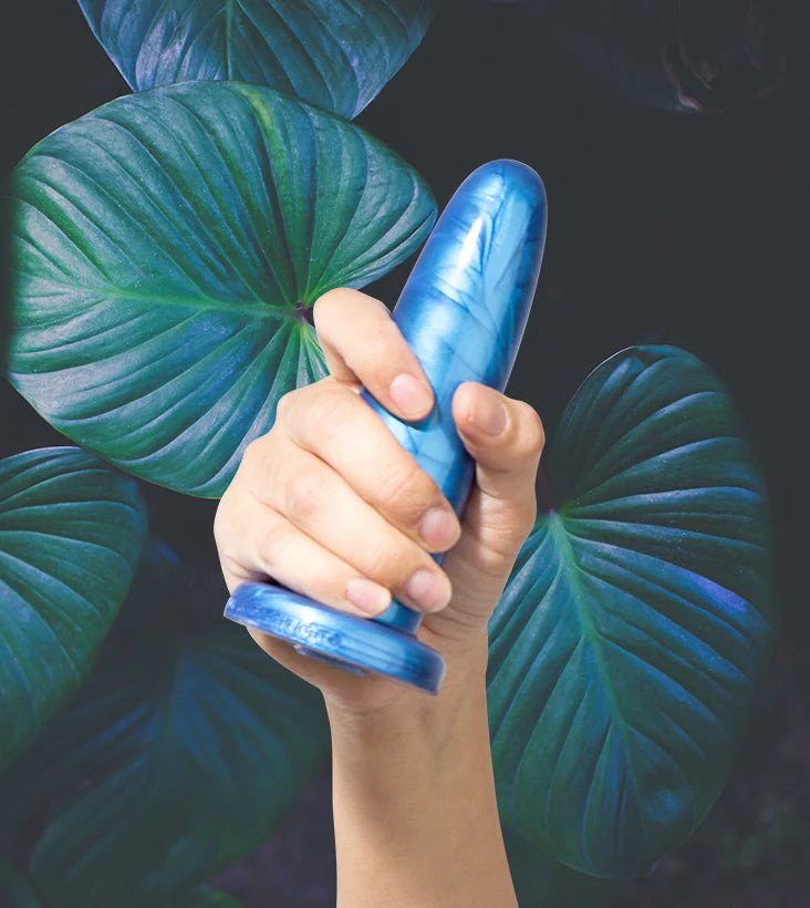 Cobalt Lily Dildo, Medium - Image 3