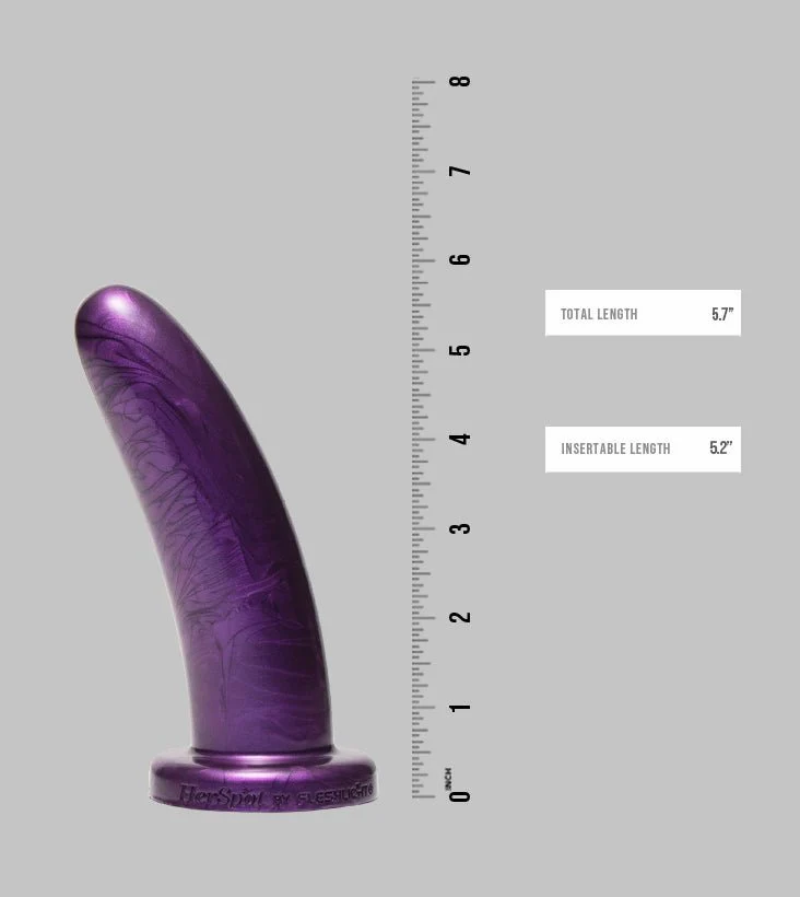 Plum Orchid Dildo, Large - Image 4